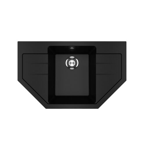 Кухонная мойка Ulgran U-609-344, ультра-черный