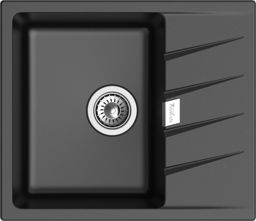 RIVELATO Мойка RAUM 58 1-чаша 580*500мм nero арт.