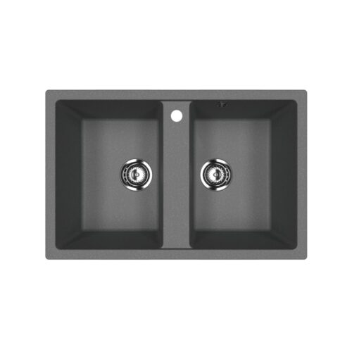 Кухонная мойка Ulgran U-608-343, антрацит