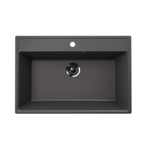 Кухонная мойка Ulgran Quartz Forte 760-09, мокрый асфальт