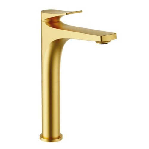 Смеситель для раковины высокий Splenka S54.15.03, золотой сатин