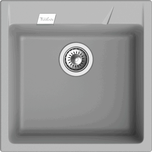 RIVELATO Мойка RAUM 50 1-чаша 500*510мм grigio metallizzato арт.