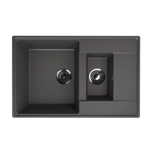 Кухонная мойка Ulgran Quartz Prima 780 1,5K-09, мокрый асфальт