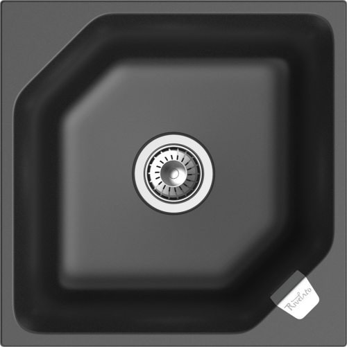 RIVELATO Мойка LOCUS 50 1-чаш 500*500 antracite арт.