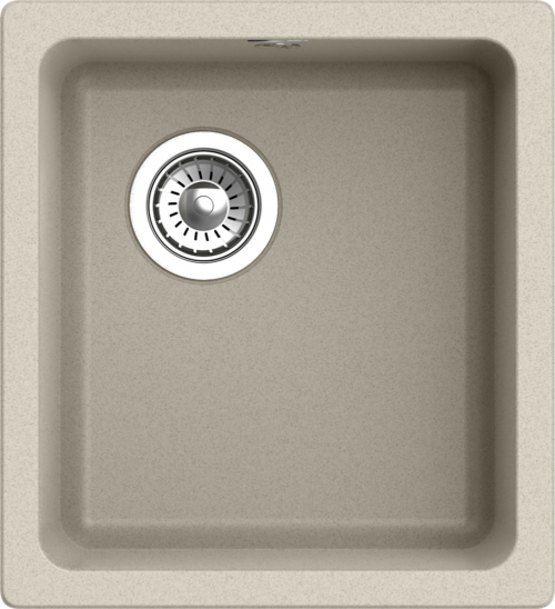 RIVELATO Мойка BERKANA 35 подст.монтаж 1-чаш 415*455 beige scuro арт.