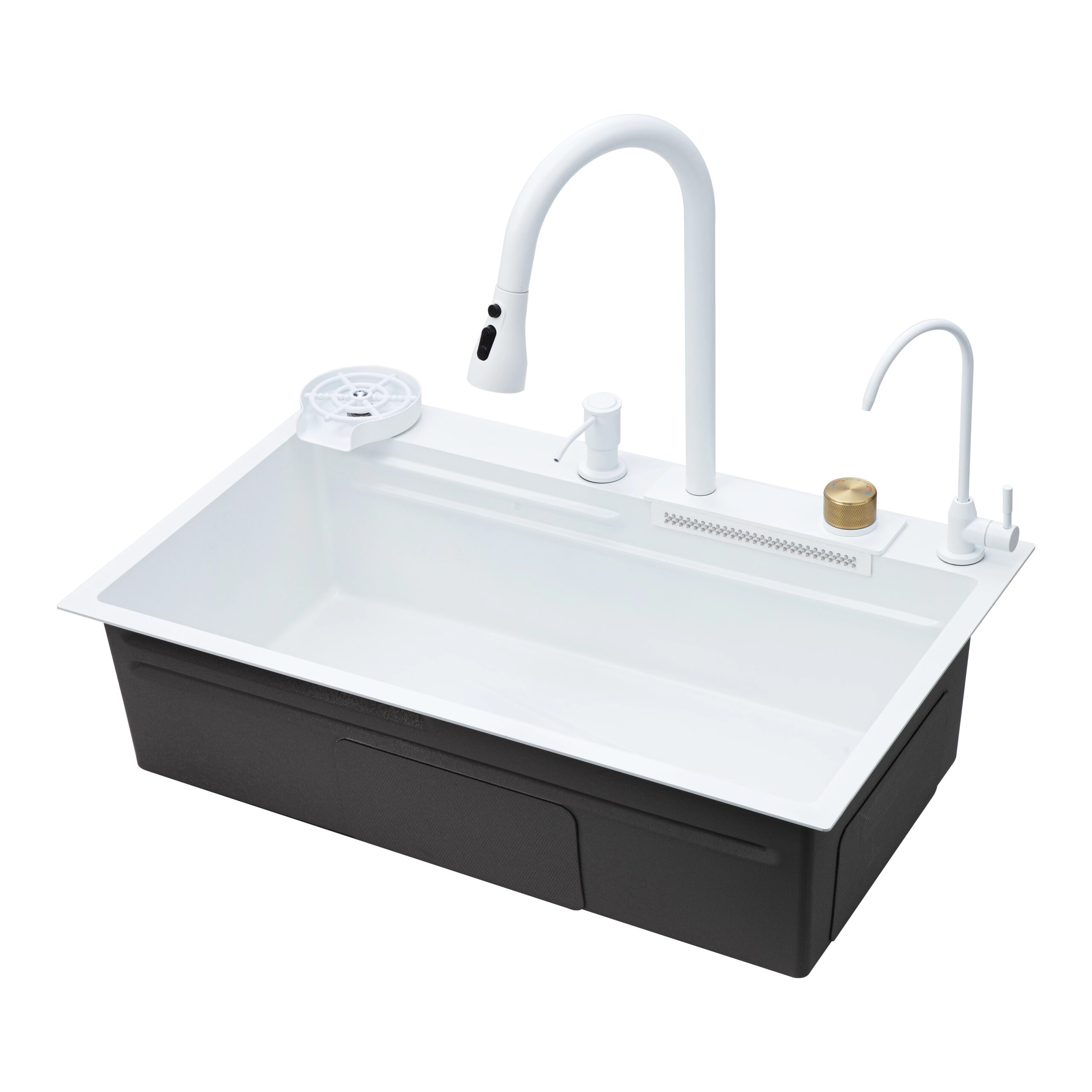 Многофункциональная кухонная мойка Savol S-SC003W, белый — изображение 2