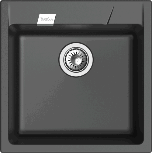RIVELATO Мойка RAUM 50 1-чаша 500*510мм antracite арт.