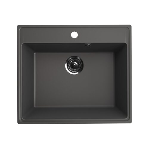 Кухонная мойка Ulgran Quartz Forte 580-09, мокрый асфальт