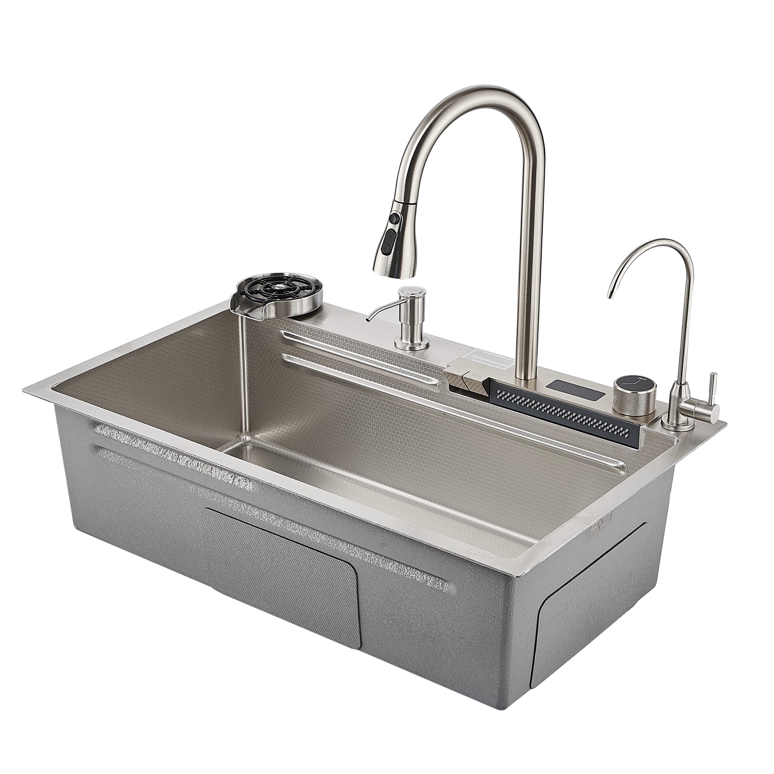 Многофункциональная кухонная мойка Savol S-SC002L, сатин — изображение 8