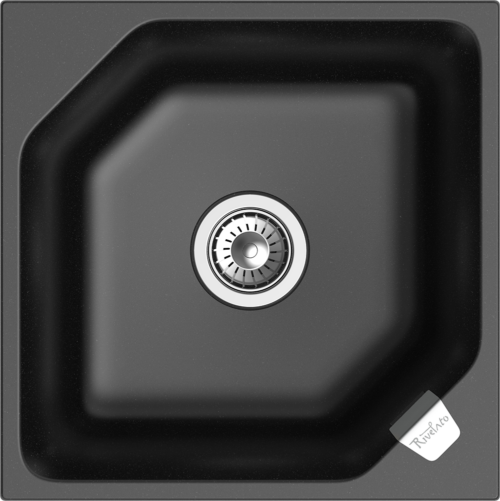 RIVELATO Мойка LOCUS 50 1-чаш 500*500 nero арт.