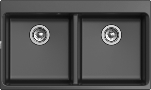 RIVELATO Мойка AXEL 90-2D 2-чаши 870*520мм antracite арт.