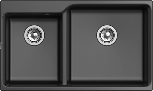RIVELATO Мойка AXEL 90D 2-чаши 870*520мм antracite арт.