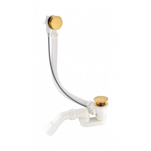 Слив-перелив (полуавтомат) Grocenberg GB240GL, брашированное золото