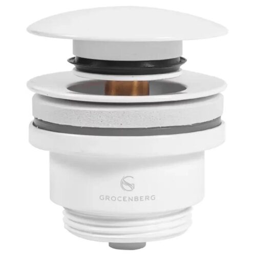 Донный клапан для раковины Grocenberg GB106W, белый