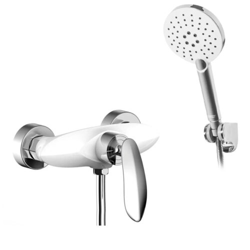 Смеситель для душа Groсenberg GB9001WC, белый/хром