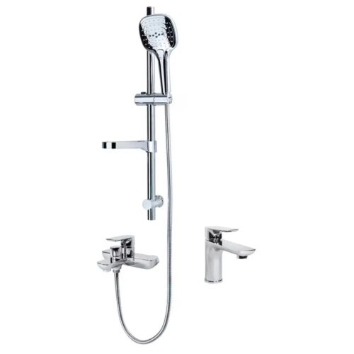 Набор для ванны 3 в 1 Grocenberg GB1009CR, хром