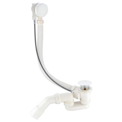 Слив-перелив (полуавтомат) Grocenberg GB240W, белый