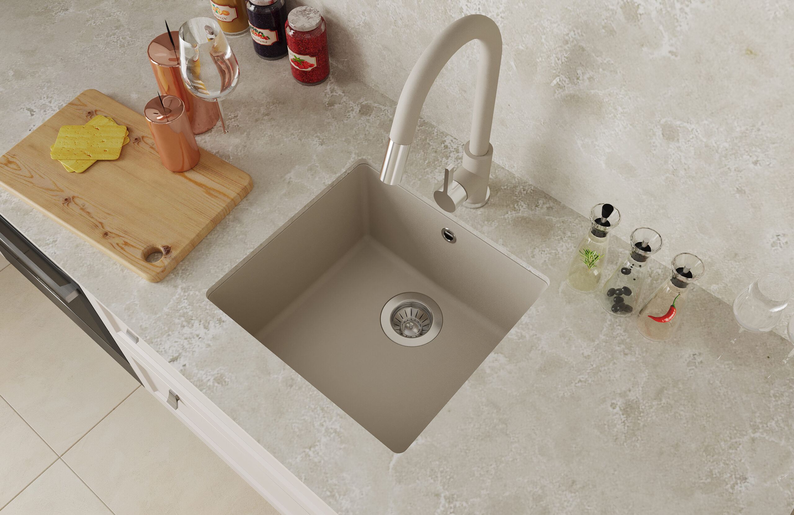 Кухонная мойка Florentina ВЕГА 22.315.C0400.305, грей — изображение 4