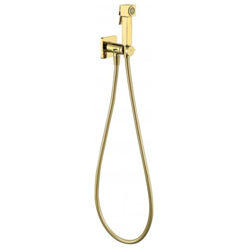 Гигиенический душ со смесителем встраиваемый Grocenberg GB005GO, золото