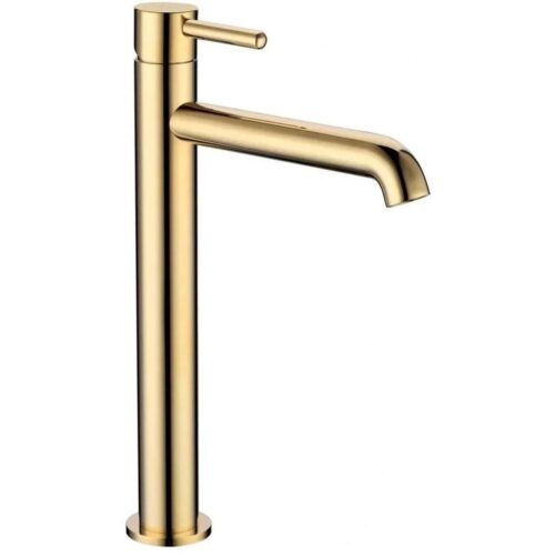 Смеситель для раковины высокий Grocenberg GB3029GO, золото
