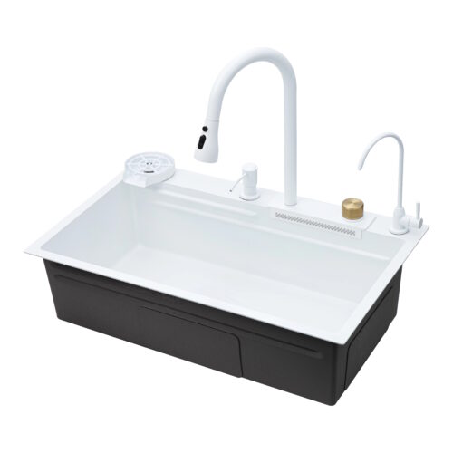 Многофункциональная кухонная мойка Savol S-SC003W, белый