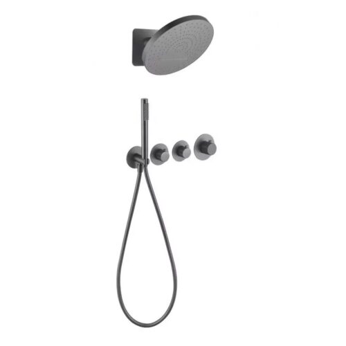 Душевая система встраиваемая (без излива) Grocenberg GB5020BG, графит