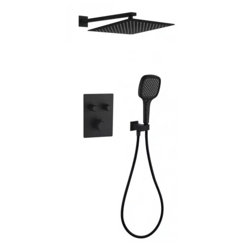 Душевая система встраиваемая (без излива) Grocenberg GB5040BL, черный