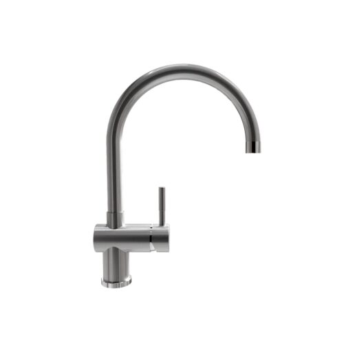 Смеситель для кухни Ulgran US-021-001, брашированная сталь