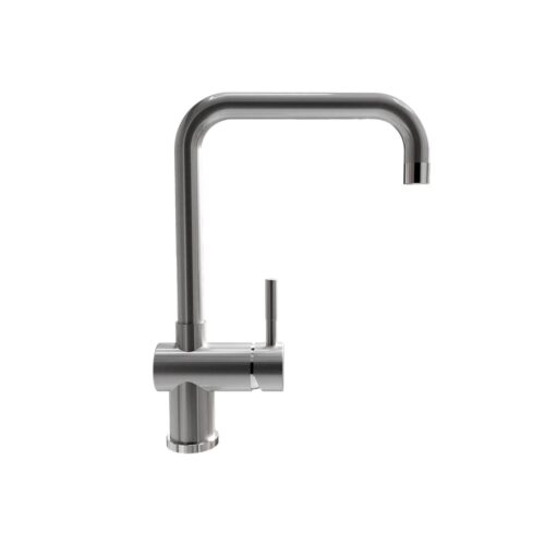 Смеситель для кухни Ulgran US-023-001, брашированная сталь