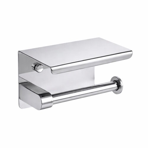 Держатель для туалетной бумаги с полочкой Maretti PB51P113, хром