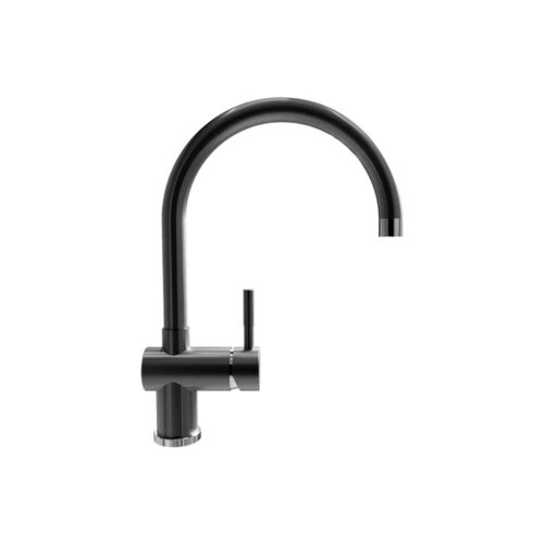 Смеситель для кухни Ulgran US-021-002, черная брашированная сталь