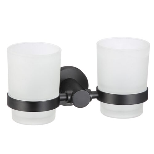 Стакан для ванной комнаты двойной Savol S-005668H, черный