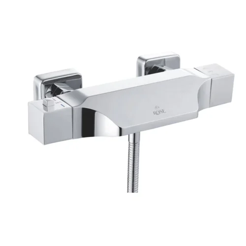 Смеситель для ванны с термостатом Rose R3702, хром