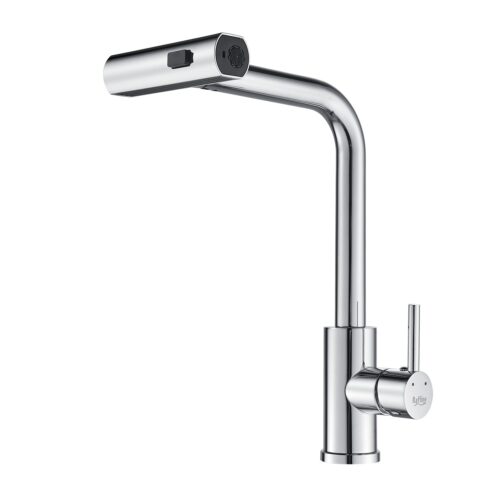 Смеситель для кухни с мультифункциональным изливом Raffine F203, хром