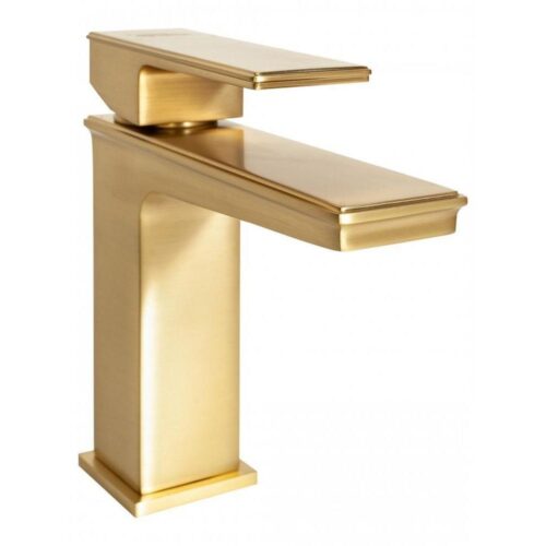 Смеситель для раковины Hansberge H1070MG, матовое золото