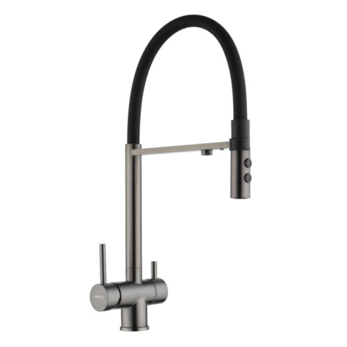 Смеситель для кухни с подключением к фильтру Fmark FS1262-Q01, графит