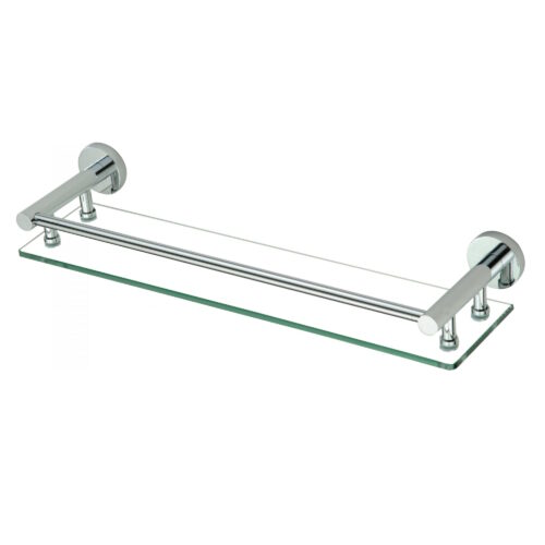Полка стеклянная Savol S-508791, хром