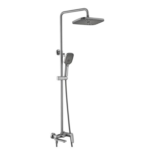 Душевая система Shevanik S8536T, оружейная сталь