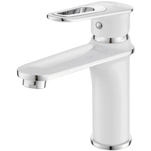 Смеситель для раковины Savol S-600601AW, хром/белый