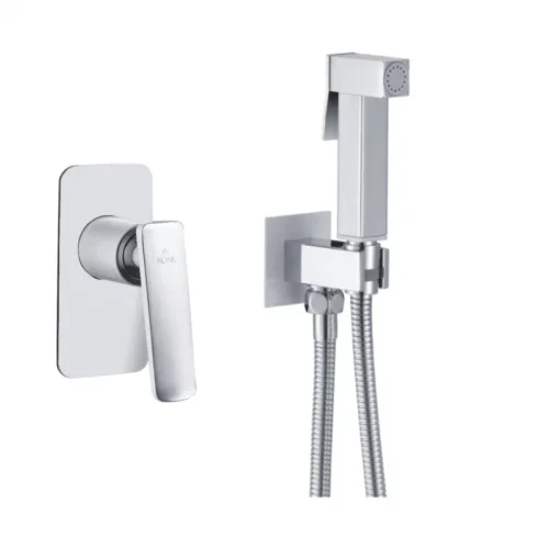 Гигиенический душ со смесителем Rose R1605F, белый/хром