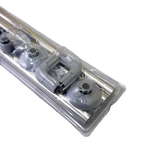 Карниз угловой для ванной Savol SK-8019W, хром