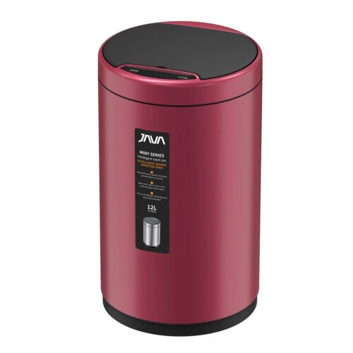 Сенсорное ведро JAVA S-882-12R, 12 литров