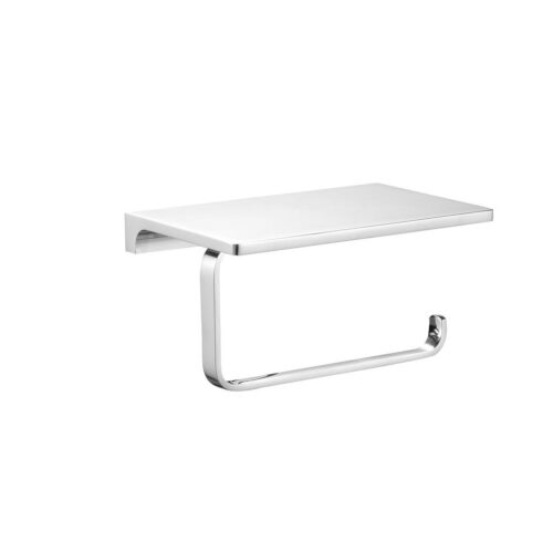 Держатель для туалетной бумаги с полочкой Rav Slezak NIL NLA0403, хром