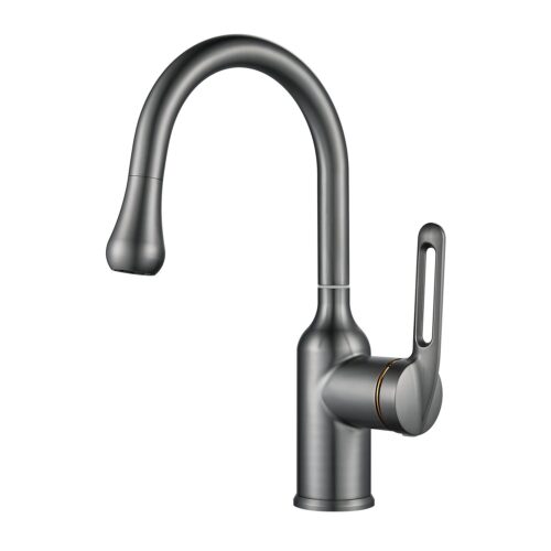 Смеситель для раковины Raffine F101T, оружейная сталь