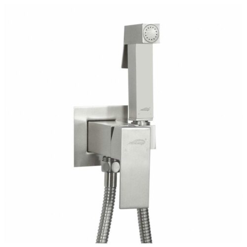 Гигиенический душ со смесителем встраиваемый Hansberge H3077NK, никель