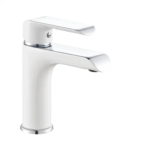 Смеситель для раковины Rose R21F R2101F, белый/хром