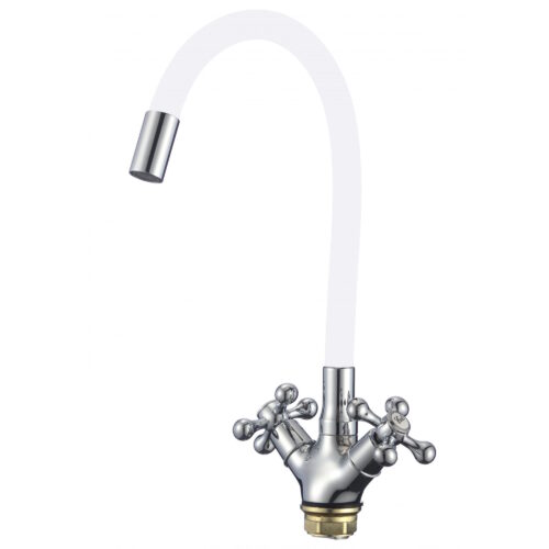 Смеситель для кухни с гибким изливом Fmark FM4319-02, хром