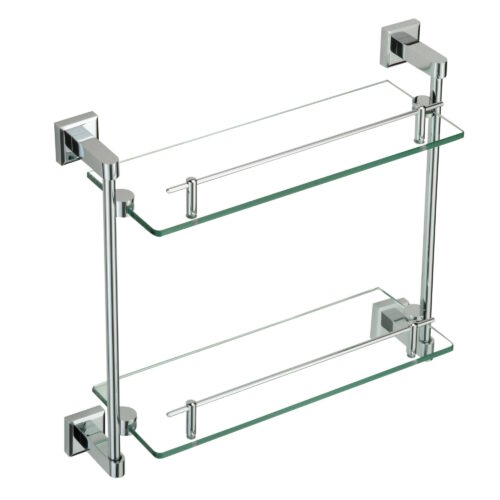 Полка стеклянная Savol S-09522, хром