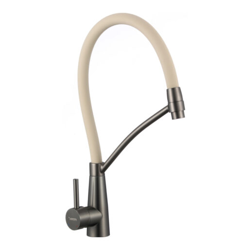 Смеситель для кухни с гибким изливом Fmark FS8255Q-12, графит