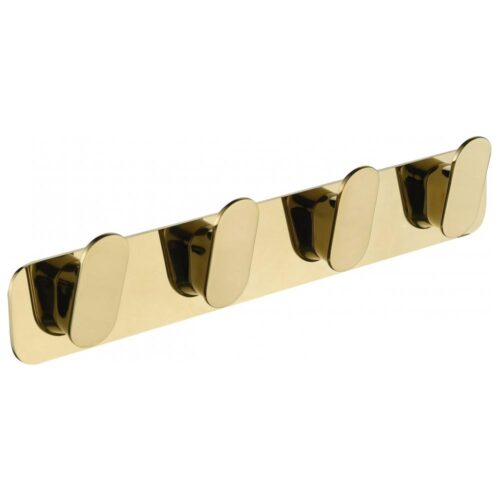 Планка с 4 крючками Grocenberg AC0054GO, золото